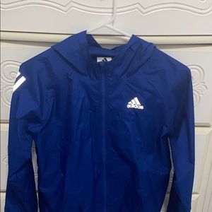 blue adidas windbreaker